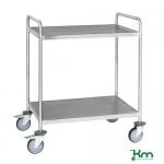 Two Tier Stainless Steel Trolley L X W 1