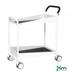 Two Tier Trolley With Black Rubber Mat A