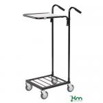 Mini Trolley 1 Shelf, Black Frame 