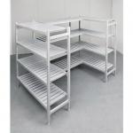 Flexible polymer shelving starter bays 406715