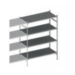 Flexible polymer shelving add on bays 406726