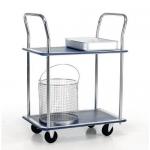 2 Tier Pressed Steel Trolley H X W X L: 