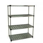 Perforated stainless steel shelving 408811