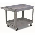 Two Tier Plastic Shelf Trolley 