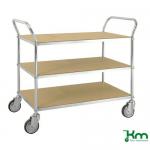 Esd Table Trolley, 3 Shelves, 940 X 1070