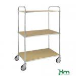 Esd Shelf Trolley, 3 Shelves, 980 X 585 