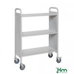 Archive Trolley, 3 Shelves, Light Grey