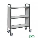 Archive Trolley, 3 Shelves, Dark Grey