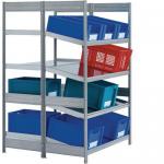 Kanban shelving - rear shelf straight, front shelf inclined 413582