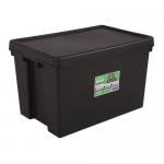 Wham Bam 62L Heavy Duty Box & Lid Black 