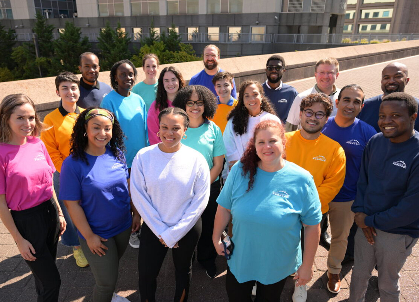 OFN staff wearing 2023 conference swag