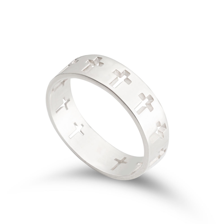 Cut Out Cross Ring