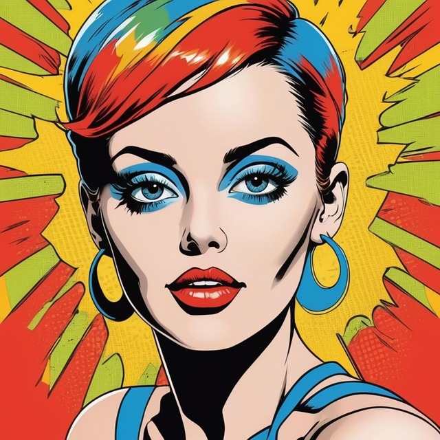 Download Ai Generated, Woman, Pop Art. Royalty-Free Stock Illustration ...