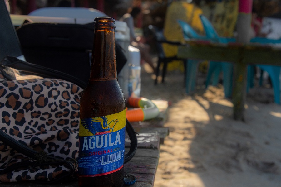 Aguila beer in Colombia