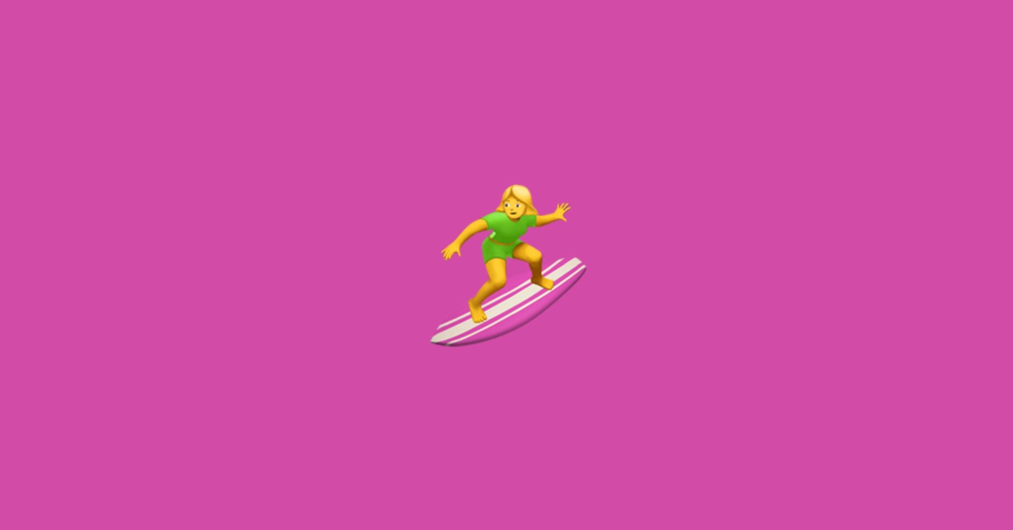 Woman Surfing emoji