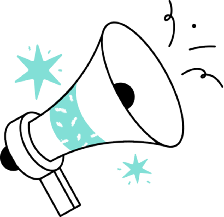 Illustration of a megaphone