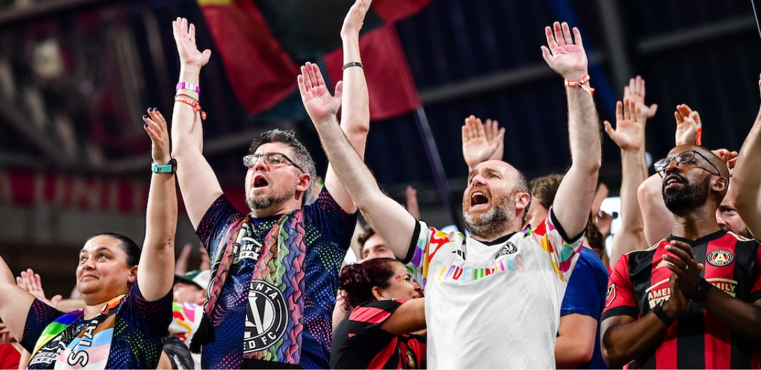 Atlanta United fans cheering