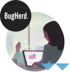 BugHerd computer illustration by Sher Rill Ng