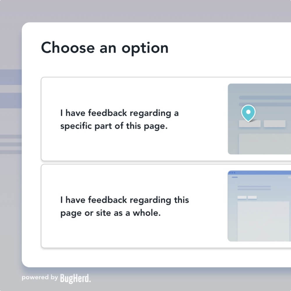 image of the public feedback feature