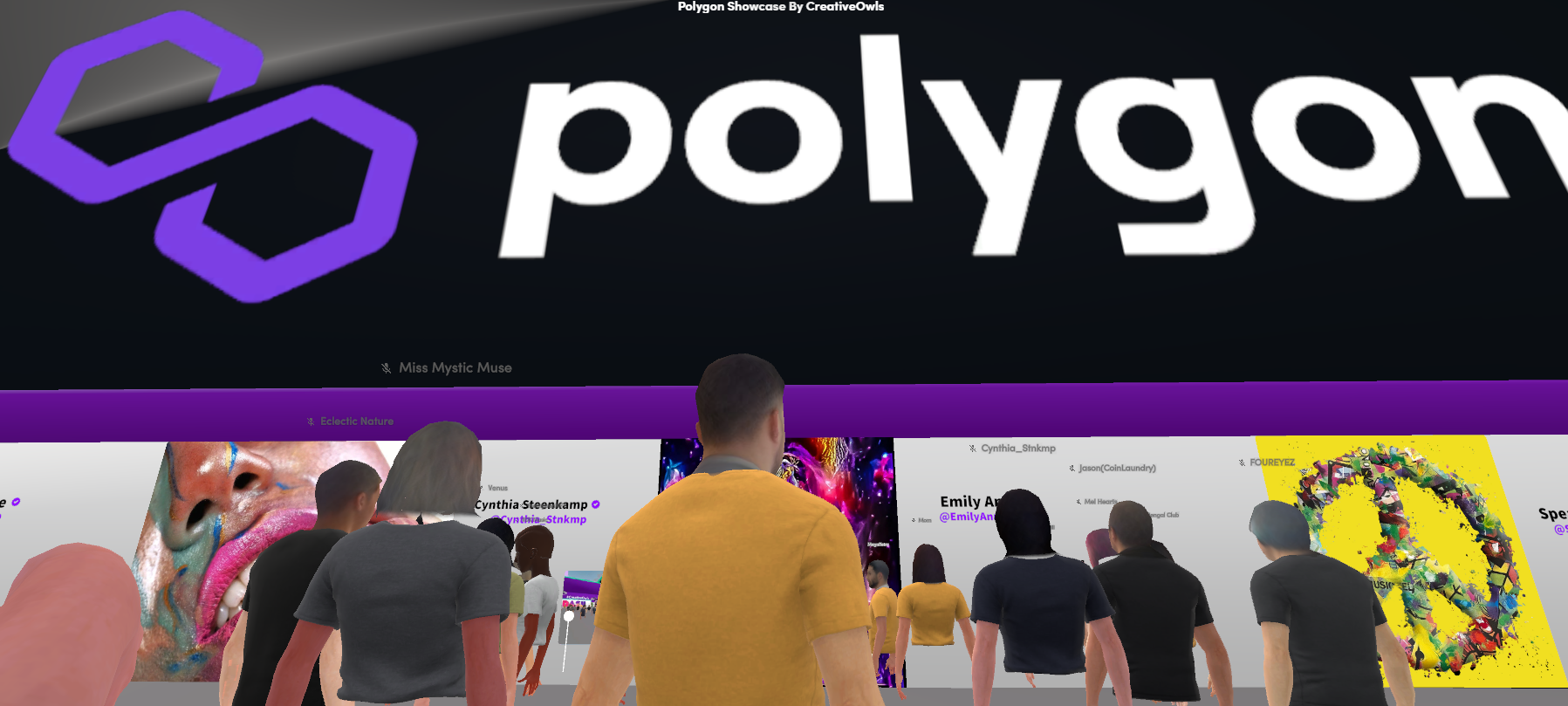 Polygon NFT Gallery Takeover: Spatial Celebrates a New Partnership