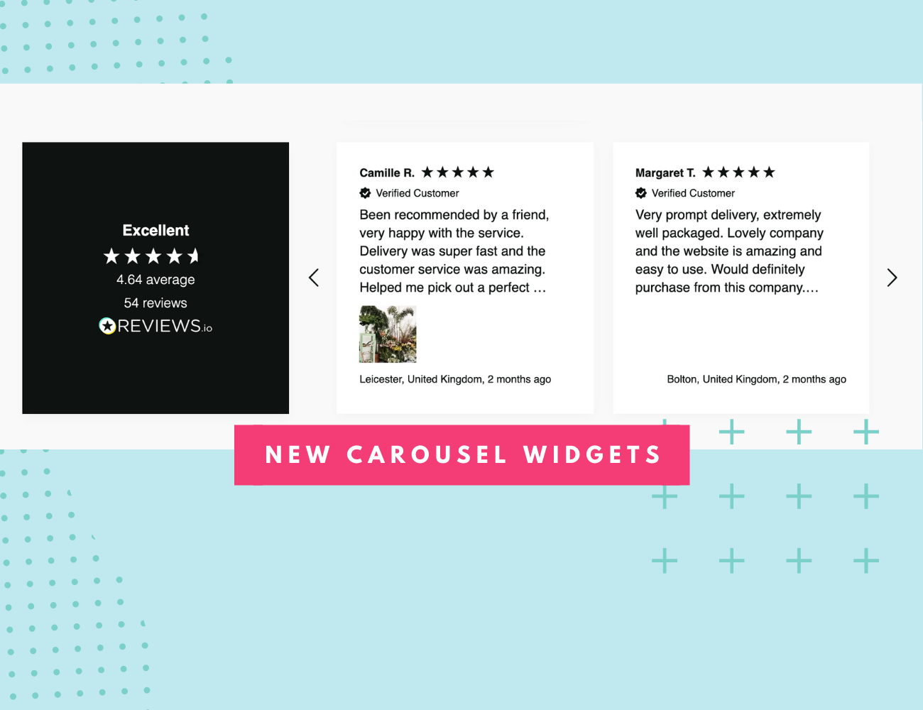 New Customisable Review Carousel Widgets