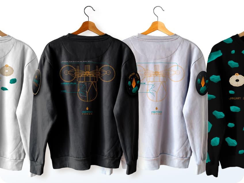 Astro Forge – Merch design by Awesomic