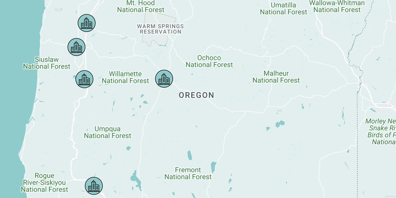 Oregon Map