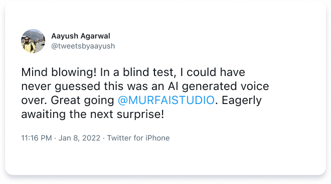 Tweets Aayush Agarwal