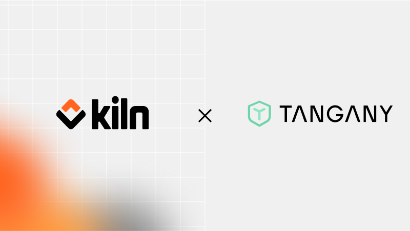 Staking is now available for Tangany customers, powered by Kiln