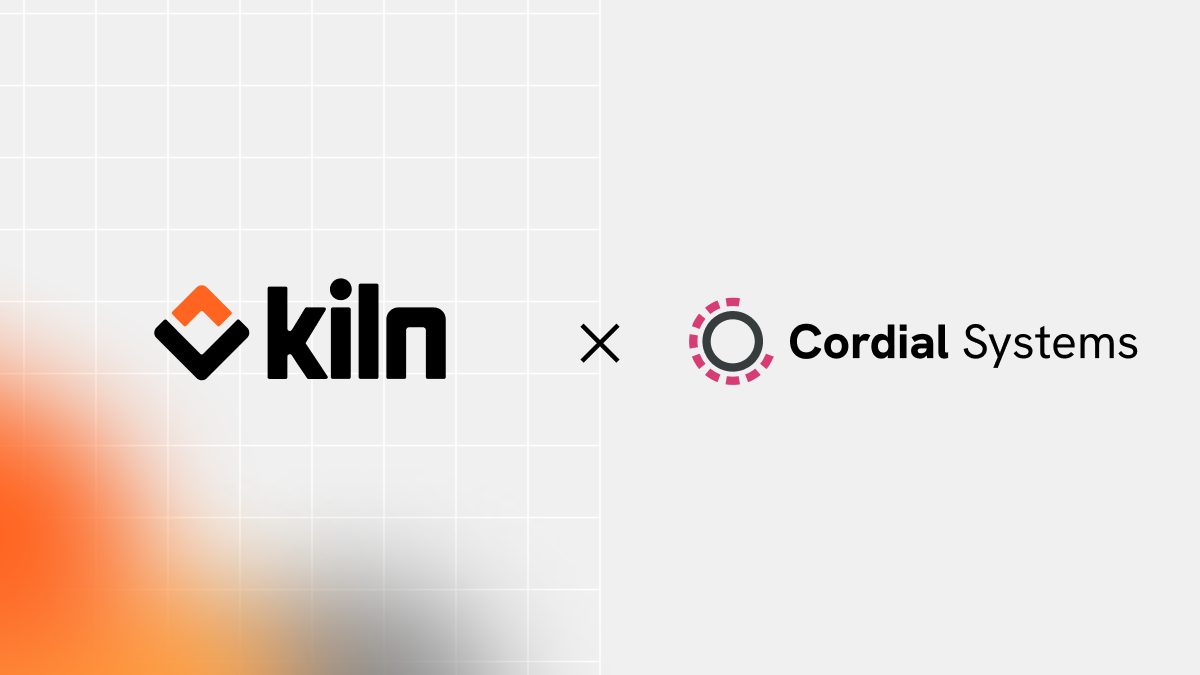 Kiln and Cordial Systems partner to offer enterprise-grade staking