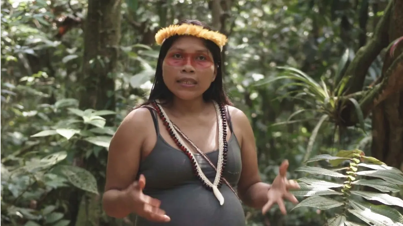 Nemonte Nenquimo delivers a TED Talk from her home in Ecuador.