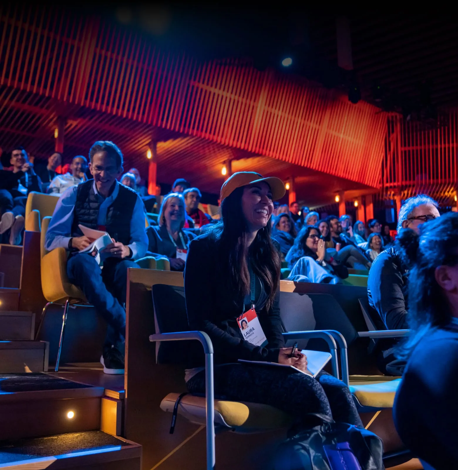 People listening at TED