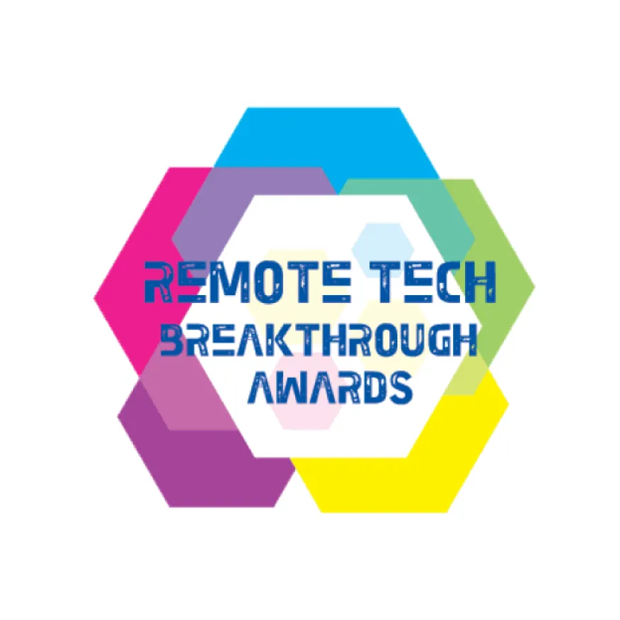 Logo for the 'Remote Tech Breakthrough Awards.'