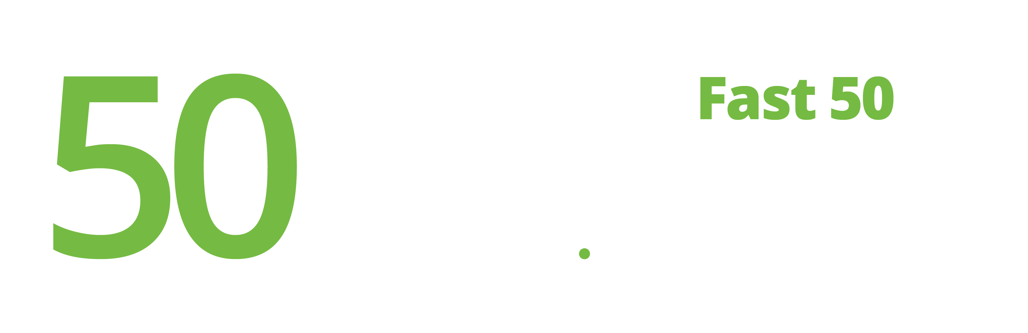 Deloitte 50 Fast White Logo
