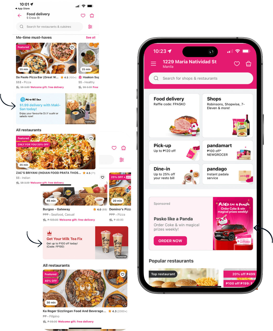 delivery hero sponsored listings