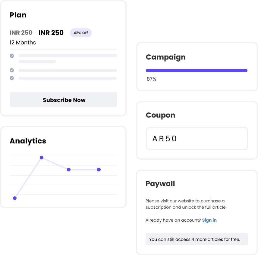 Dashboard mockup