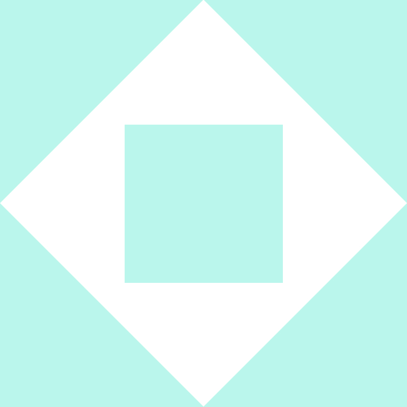 Teal and white Coalition Diamond icon from brand book.