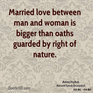 Married love between man and woman is bigger than oaths guarded by ...