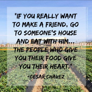 ... give you their food give you their heart.