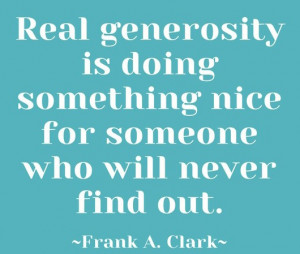 Quote about generosity