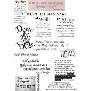 Alice in wonderland quotes - Polyvore