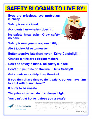 Funny Safety Slogans And Quotes For The Workplace #1