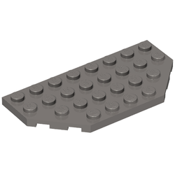 LEGO PART 68297 Wedge Plate 4 x 8 Cut Corners | Rebrickable - Build ...