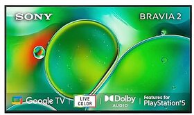 Sony 164 cm (65 inches) BRAVIA 2 4K Ultra HD Smart LED Google TV K-65S25 (Black)