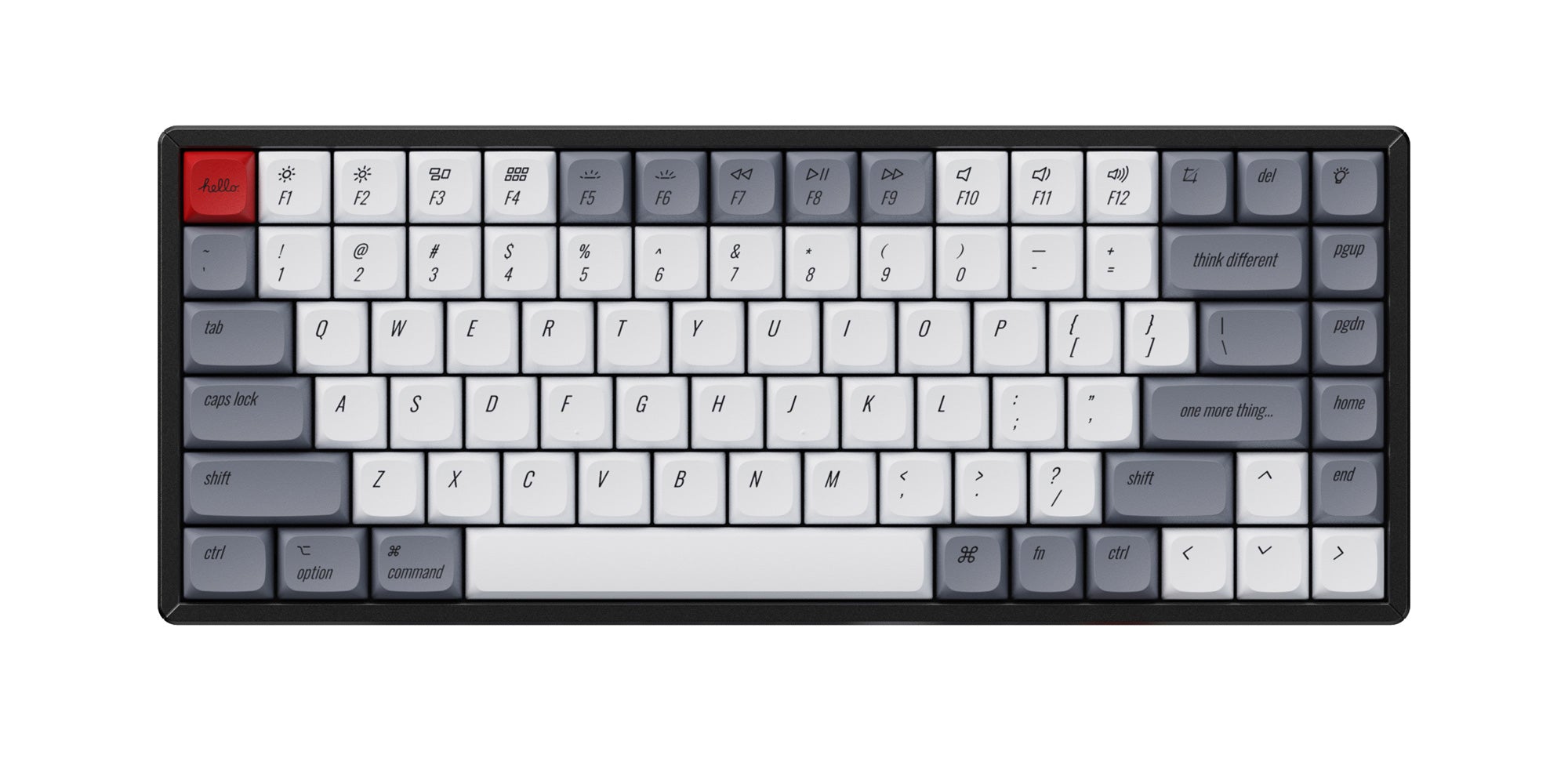 Keychron k2 wireless mechanical keyboard for Mac Windows iOS Android xda profile dye sub pbt retro mac keycap set