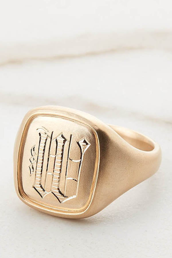 Cushion Signet Ring