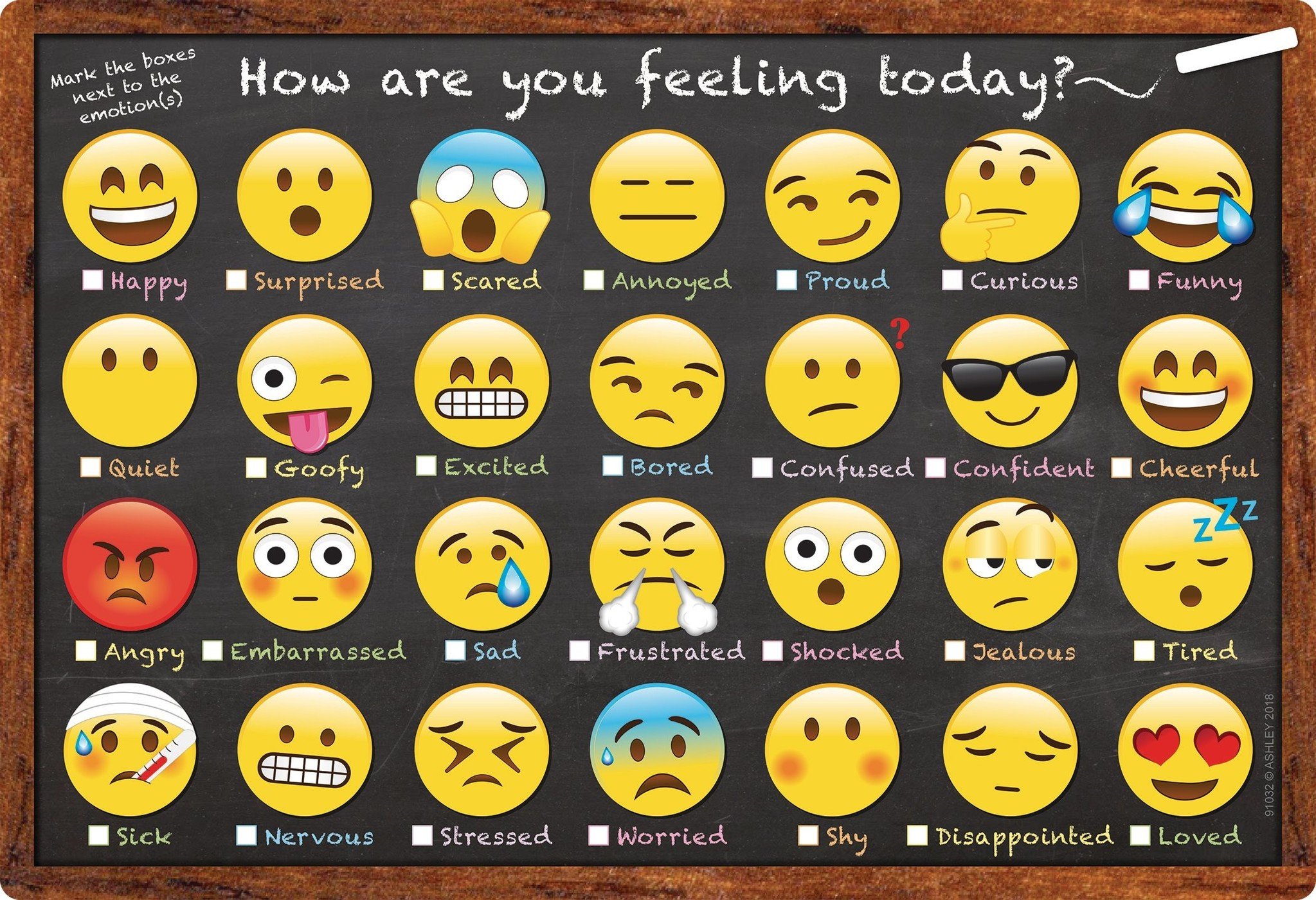 Free Printable Emoji Feelings Chart