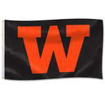 University Blanket & Flag Stadium Flag Solid Orange W 3'x5' 1 Ply