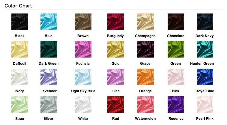 satin color chart