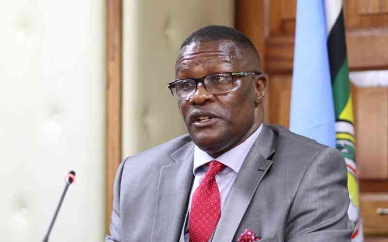 Former ICT CS Eliud Owalo holds his first meeting as Deputy Chief of Staff